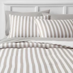Stripe Microfiber Reversible Comforter & Sheet Set Gray - Room Essentials™ -Chic Household Items GUEST 7adc7c7f 4748 4bb9 b8a9 3903f5534a0a