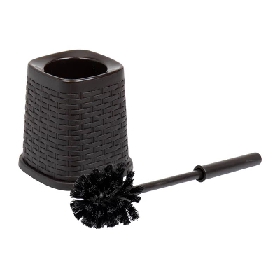 Square Wastepaper Basket And Toilet Brush Set Brown - Mind Reader 3 Square Wastepaper Basket And Toilet Brush Set Brown - Mind Reader - Image 3