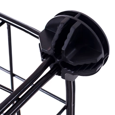 Costway 6 Cube Grid Wire Organizer Wardrobe Shelves Bookcase DIY 4 Costway 6 Cube Grid Wire Organizer Wardrobe Shelves Bookcase DIY - Image 4