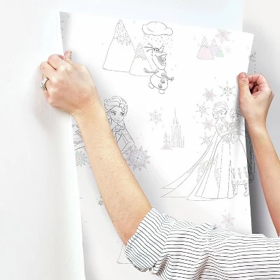 Frozen Peel And Stick Wallpaper - Roomates 2 Frozen Peel And Stick Wallpaper - Roomates - Image 2