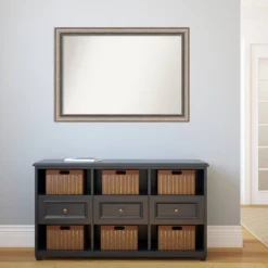 40" X 28" Non-Beveled Lyla Ornate Bathroom Wall Mirror Silver - Amanti Art -Chic Household Items GUEST 8075ad67 d32c 43e1 9f5c d09671d63cd6