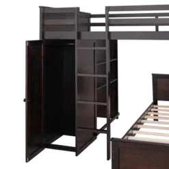 Loft Bed With Stand-Alone Bed, Shelves, Desk And Wardrobe - ModernLuxe 20 Loft Bed With Stand-Alone Bed, Shelves, Desk And Wardrobe - ModernLuxe -Chic Household Items GUEST 80b1214e 001a 4d40 bca3 7cf02594bad3