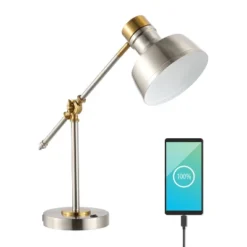 18.5" Allegra Farmhouse Adjustable Cantilever Task Lamp With USB Charging Port (Includes LED Light Bulb) - JONATHAN Y 20 18.5" Allegra Farmhouse Adjustable Cantilever Task Lamp With USB Charging Port (Includes LED Light Bulb) - JONATHAN Y -Chic Household Items GUEST 81c643e6 c9fb 4989 b83a 063e2c2a087c