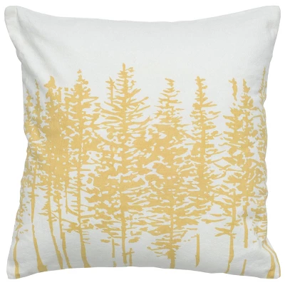 18"x18" Trees Square Throw Pillow Cover - Rizzy Home 3 18"x18" Trees Square Throw Pillow Cover - Rizzy Home - Image 3