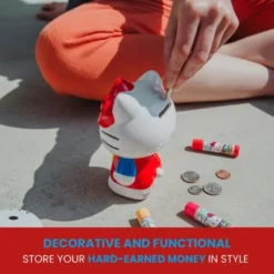 Silver Buffalo Sanrio Hello Kitty 6-Inch Ceramic Figural Coin Bank Storage -Chic Household Items GUEST 88f0de1e 7d78 4ada ae32 c10b78f33ef8