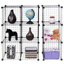 Costway 12 Cube Grid Wire Organizer Wardrobe Shelves Bookcase DIY -Chic Household Items GUEST 8a70884d 4c0c 4811 96a0 f80f4e46402d