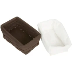 Juvale 5-Pcs Brown Small Rectangular Woven Nesting Baskets, Lined Wicker Set For Organizing Closet, Kitchen, Pantry Shelves, Bathroom (3 Sizes) 11 Juvale 5-Pcs Brown Small Rectangular Woven Nesting Baskets, Lined Wicker Set For Organizing Closet, Kitchen, Pantry Shelves, Bathroom (3 Sizes) -Chic Household Items GUEST 8c1aae7a 9a6f 4536 8fc8 0558e010615f