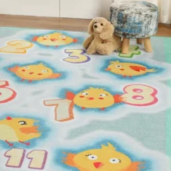 Playtime Numbers Vibrant Kids Indoor Area Rug By Blue Nile Mills -Chic Household Items GUEST 8ebef0d9 b7a5 4cd6 9822 4c30d819eb4c