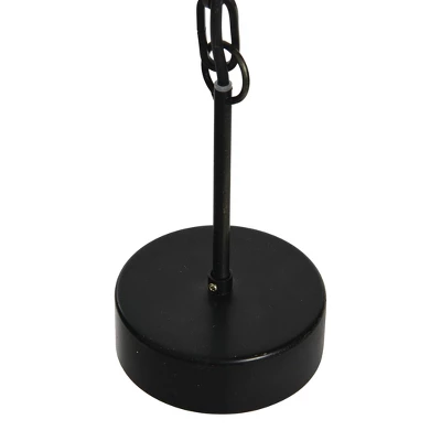 Metal Chandelier With Draped Wood Beads Light Beige - Storied Home 2 Metal Chandelier With Draped Wood Beads Light Beige - Storied Home - Image 2