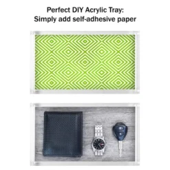 Hastings Home Decorative Acrylic Catchall Tray For Bedroom, Bathroom, And Office Storage - Clear -Chic Household Items GUEST 90c3e336 fdbd 4bce 8a27 619fb9575f29