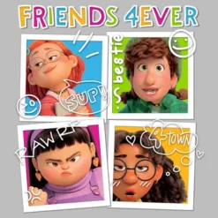 Girl's Turning Red Friends 4Eva Polaroids T-Shirt