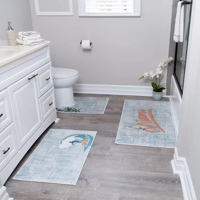 Bathroom Rugs 3 Piece Set - Non-Slip Ultra Thin Bath Rugs For Bathroom Floor 16 Bathroom Rugs 3 Piece Set - Non-Slip Ultra Thin Bath Rugs For Bathroom Floor - Image 16