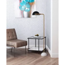 MidCentury Floor Lamp Black 60" - ZM Home -Chic Household Items GUEST 932ae208 3136 41c0 958d cb12f4e76d2b