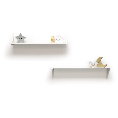 36" Topsy Turvey 2 In 1 Kids' Shelf With Brackets For Underneath Or Facing Upward White - InPlace 5 36" Topsy Turvey 2 In 1 Kids' Shelf With Brackets For Underneath Or Facing Upward White - InPlace - Image 5