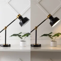18.5" Allegra Farmhouse Adjustable Cantilever Task Lamp With USB Charging Port (Includes LED Light Bulb) - JONATHAN Y 16 18.5" Allegra Farmhouse Adjustable Cantilever Task Lamp With USB Charging Port (Includes LED Light Bulb) - JONATHAN Y -Chic Household Items GUEST 9786d76e 06c8 43c7 b073 0877aecb33f1