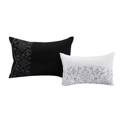 Chic Home Design Queen 8pc Gratia Comforter & Sham Set White 5 Chic Home Design Queen 8pc Gratia Comforter & Sham Set White - Image 5