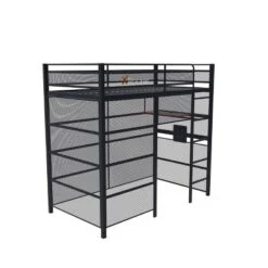 Twin Battle Den Gaming Bunk Bed With TV Mount Black - X Rocker -Chic Household Items GUEST 9853b2e5 9663 4912 9305 5c3f5f53262b