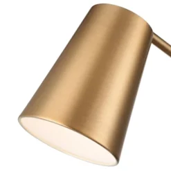 360 Lighting Industrial Modern Desk Lamp With USB And AC Power Outlet 23.5" High Antique Brass Metal For Living Room Bedroom House Bedside -Chic Household Items GUEST 9ae329aa ecd9 4387 b642 e7edc0e05733