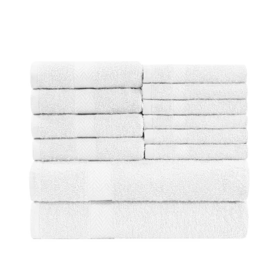 Absorbent Eco-Friendly Cotton Assorted 12-Piece Bath, Hand, Face Towel Set By Blue Nile Mills 17 Absorbent Eco-Friendly Cotton Assorted 12-Piece Bath, Hand, Face Towel Set By Blue Nile Mills - Image 17