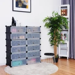 Costway 12 Cubic Portable Shoe Rack Shelf Cabinet Storage Closet Organizer Home Furni -Chic Household Items GUEST a486897c e18f 46c0 b486 3f2ed6274e04