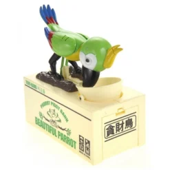 Insten Parrot Piggy Bank Robotic Coin Munching Toy Money Box, Green, 6.6x6.5 Inches 9 Insten Parrot Piggy Bank Robotic Coin Munching Toy Money Box, Green, 6.6x6.5 Inches -Chic Household Items GUEST a53d7341 25ad 4fd6 9fb3 5fce180b8f83