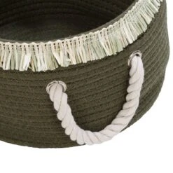 Honey-Can-Do Set Of 3 Cotton Rope Baskets Olive 11 Honey-Can-Do Set Of 3 Cotton Rope Baskets Olive -Chic Household Items GUEST b020624a 0f46 438d 89f3 fd3e02bb8e91