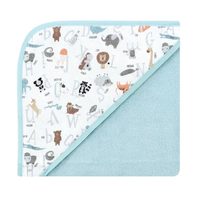 Hudson Baby Unisex Cotton Rich Hooded Towels, Alphabet, One Size 2 Hudson Baby Unisex Cotton Rich Hooded Towels, Alphabet, One Size - Image 2