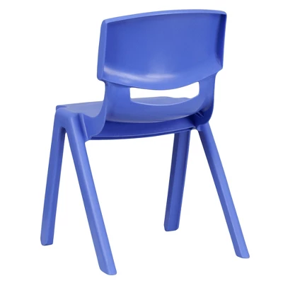 Emma And Oliver 4 Pack Plastic Stackable K-2 School Chair With 13.25"H Seat 6 Emma And Oliver 4 Pack Plastic Stackable K-2 School Chair With 13.25"H Seat - Image 6
