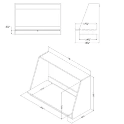 Interface Wall Mount Desk Pure White - South Shore -Chic Household Items GUEST b4b22bb0 65b9 44ab a158 93e717c206bc