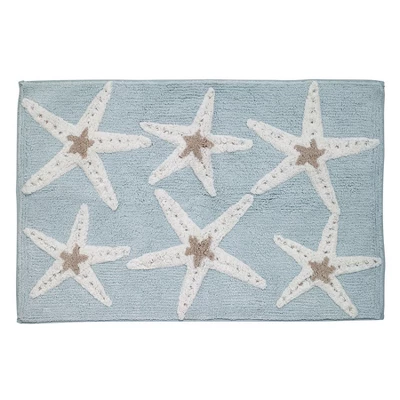 Avanti Sequin Shells Rug - Aqua Blue 1 Avanti Sequin Shells Rug - Aqua Blue