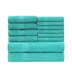 Absorbent Eco-Friendly Cotton Assorted 12-Piece Bath, Hand, Face Towel Set By Blue Nile Mills 32 Absorbent Eco-Friendly Cotton Assorted 12-Piece Bath, Hand, Face Towel Set By Blue Nile Mills -Chic Household Items GUEST b8986b2a bd33 4526 81eb 3d266eb17aa8