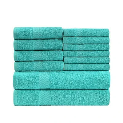 Absorbent Eco-Friendly Cotton Assorted 12-Piece Bath, Hand, Face Towel Set By Blue Nile Mills 16 Absorbent Eco-Friendly Cotton Assorted 12-Piece Bath, Hand, Face Towel Set By Blue Nile Mills - Image 16