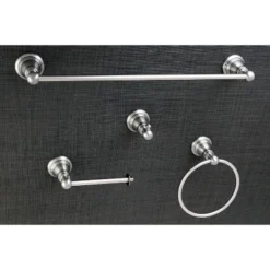 4pc American Classic Bathroom Accessory Set Brushed Nickel - Kingston Brass -Chic Household Items GUEST b9f72b70 e785 48b0 82ac 2ff95ab62576