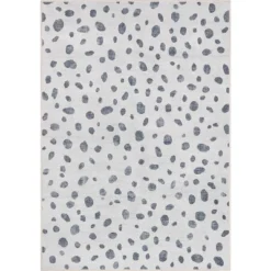 Well Woven Dalmatian Dots Apollo Kids Collection Ivory Black Area Rug -Chic Household Items GUEST ba8bdba6 177e 4a20 aa4e 3fc1be8d6cb2