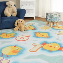 Playtime Numbers Vibrant Kids Indoor Area Rug By Blue Nile Mills -Chic Household Items GUEST bc25ff4d ada0 400c bded ffe424f699ed