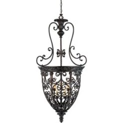 Franklin Iron Works French Scroll Rubbed Bronze Chandelier 22 1/2" Wide Rustic 9-Light Fixture For Dining Room House Kitchen Island Entryway Bedroom 9 Franklin Iron Works French Scroll Rubbed Bronze Chandelier 22 1/2" Wide Rustic 9-Light Fixture For Dining Room House Kitchen Island Entryway Bedroom -Chic Household Items GUEST be2803c9 6179 4d49 9451 fd37143d4714