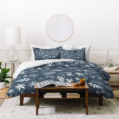 Iveta Abolina Oslo Winter Duvet Cover Set Blue - Deny Designs 1 Iveta Abolina Oslo Winter Duvet Cover Set Blue - Deny Designs