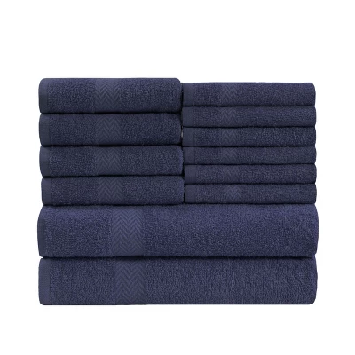 Absorbent Eco-Friendly Cotton Assorted 12-Piece Bath, Hand, Face Towel Set By Blue Nile Mills 13 Absorbent Eco-Friendly Cotton Assorted 12-Piece Bath, Hand, Face Towel Set By Blue Nile Mills - Image 13