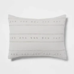 4pc Clipped Stripe Poms Comforter Bedding Set - Threshold™ 9 4pc Clipped Stripe Poms Comforter Bedding Set - Threshold™ -Chic Household Items GUEST c513e7a2 e419 413e 9246 e63bf81df859