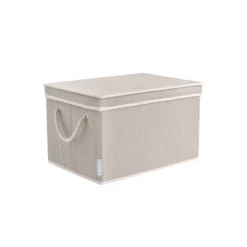 WeThinkStorage 2pk 34L Foldable Organizing Storage Bin With Rope Handle And Lid -Chic Household Items GUEST c5b65f6f af11 4a70 aabe 1451b60e1536