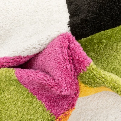 Well Woven Modern Squares Multi Geometric Bright Kids Room Area Rug 2 Well Woven Modern Squares Multi Geometric Bright Kids Room Area Rug - Image 2