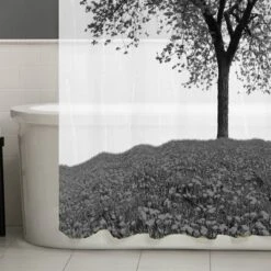 13pc Arbor PEVA Shower Curtain And Rings Set Black - Zenna Home 9 13pc Arbor PEVA Shower Curtain And Rings Set Black - Zenna Home -Chic Household Items GUEST ccc0931e 351f 4329 aabc f28e04985084