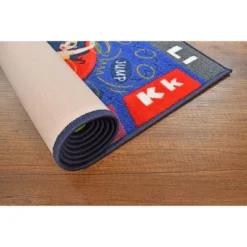 KC CUBS | Justice League Boys & Girls Kids Hopscotch Number Counting Educational Learning & Game Nursery Bedroom Classroom Rug Carpet, 2' 7" X 6' 0" -Chic Household Items GUEST ce237763 ab21 4e29 9074 129ab5aee346