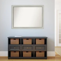 42" X 31" Non-Beveled Flair Patina Bathroom Wall Mirror Silver - Amanti Art 11 42" X 31" Non-Beveled Flair Patina Bathroom Wall Mirror Silver - Amanti Art -Chic Household Items GUEST ce2e9e7f 386a 44fa 8c00 2cbcd219ec7b