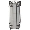 Home Basics Scroll Collection Bath Tissue Reserve Toilet Paper Roll Holder Stand, Bronze