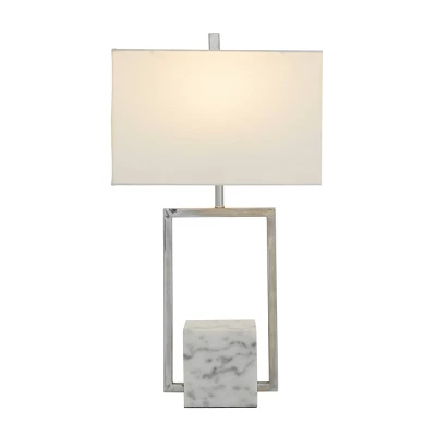 Marble Table Lamp With Square Shade – CosmoLiving By Cosmopolitan 6 Marble Table Lamp With Square Shade – CosmoLiving By Cosmopolitan - Image 6