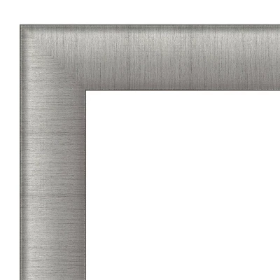 31" X 31" Non-Beveled Elegant Bathroom Wall Mirror Brushed Pewter - Amanti Art 2 31" X 31" Non-Beveled Elegant Bathroom Wall Mirror Brushed Pewter - Amanti Art - Image 2