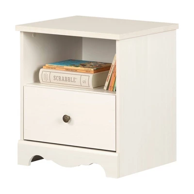 Lyara 1 Drawer Nightstand White Wash - South Shore 12 Lyara 1 Drawer Nightstand White Wash - South Shore - Image 12