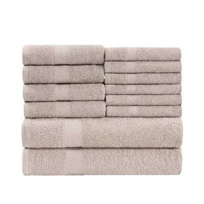 Absorbent Eco-Friendly Cotton Assorted 12-Piece Bath, Hand, Face Towel Set By Blue Nile Mills 14 Absorbent Eco-Friendly Cotton Assorted 12-Piece Bath, Hand, Face Towel Set By Blue Nile Mills - Image 14