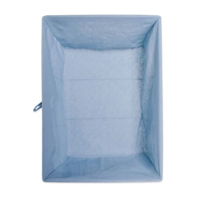 Design Imports Set Of 3 S Antique White Chicken Wire Washed Denim Liner Baskets 3 Design Imports Set Of 3 S Antique White Chicken Wire Washed Denim Liner Baskets - Image 3